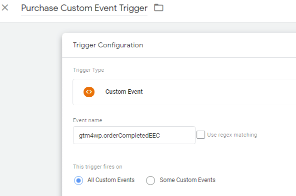 Puchase Custom Event Trigger - GTM For Woocommerce