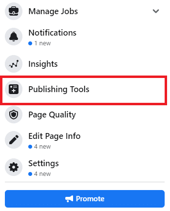 Facebook Publishing Tool from Facebook page