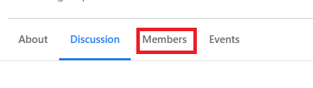 Members tab in a Facebook group admin