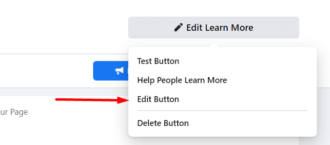 edit Facebook Call to Action button on the FB page
