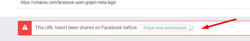 this url hasn't been shared on Facebook before