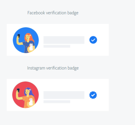 verified Facebook profile