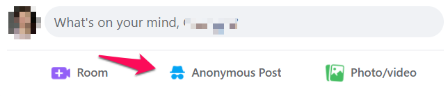 anonymous posts in Facebook group