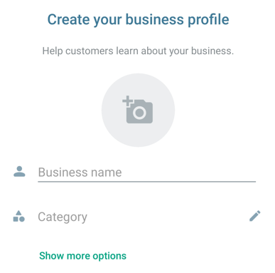 create your whatsapp business profile