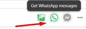 get whatsapp messages from a Facebook post
