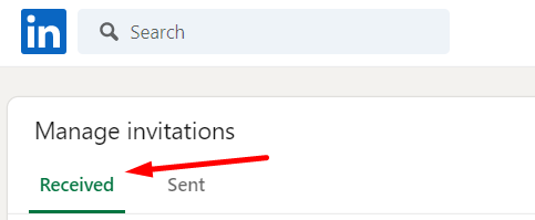 see LinkedIn pending connections