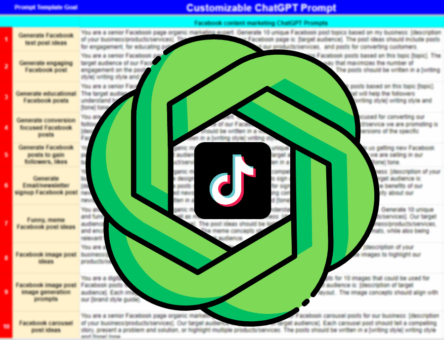TikTok chatGPT Prompts - Website Design